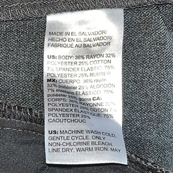 Chicos Pants Women’s Size 2.5R 14 Gray Pull On Wide‎ Leg Relaxed High Rise - Picture 9 of 14